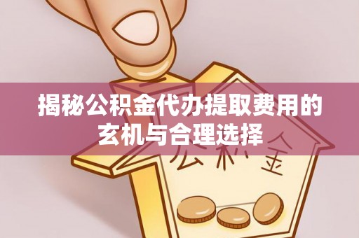 莲湖揭秘公积金代办提取费用的玄机与合理选择
