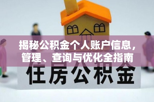 莲湖揭秘公积金个人账户信息，管理、查询与优化全指南