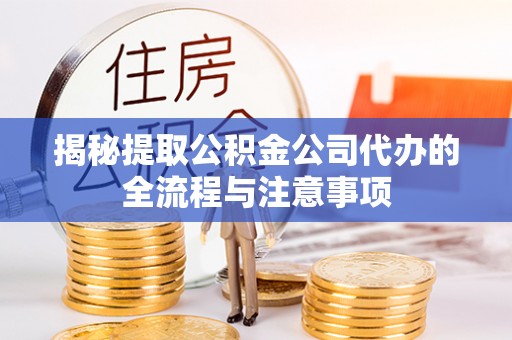 莲湖揭秘提取公积金公司代办的全流程与注意事项