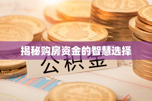 莲湖揭秘购房资金的智慧选择