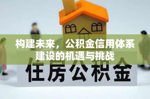 莲湖构建未来，公积金信用体系建设的机遇与挑战