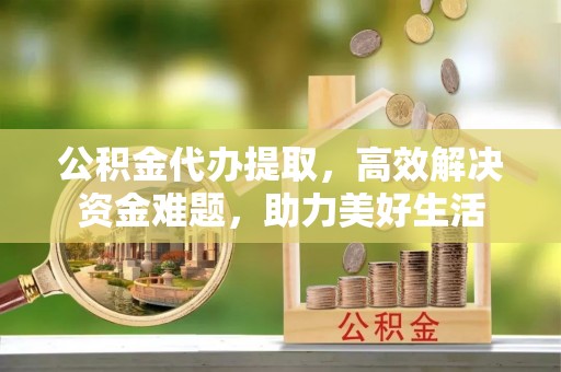 莲湖公积金代办提取，高效解决资金难题，助力美好生活