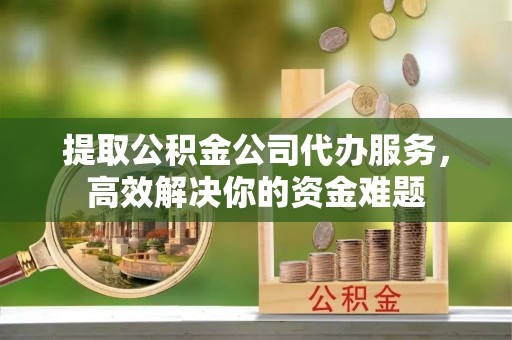 莲湖提取公积金公司代办服务，高效解决你的资金难题